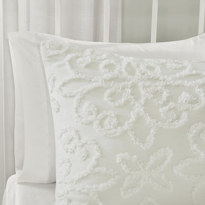 Ophelia Co Keeney Tufted Cotton Chenille Duvet Cover Set