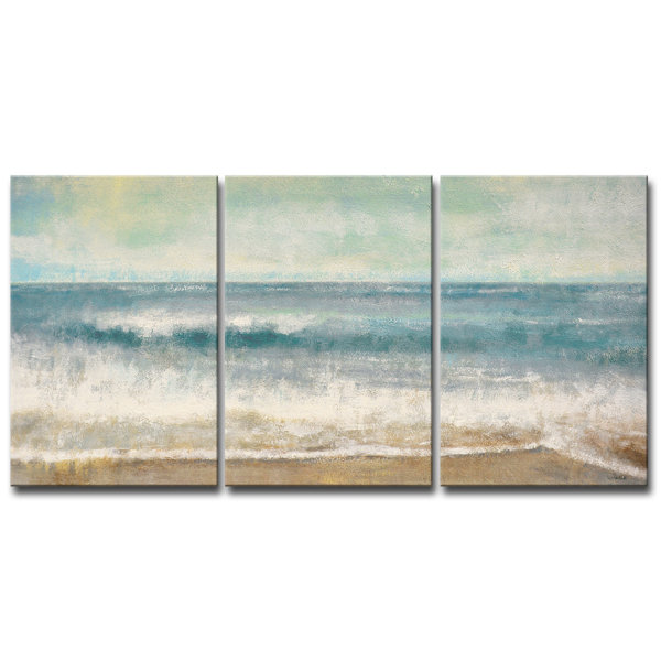 Highland Dunes Beach Memories By Norman Wyatt Jr 3 Piece Wrapped Canvas Acrylic Painting Print Reviews Wayfair