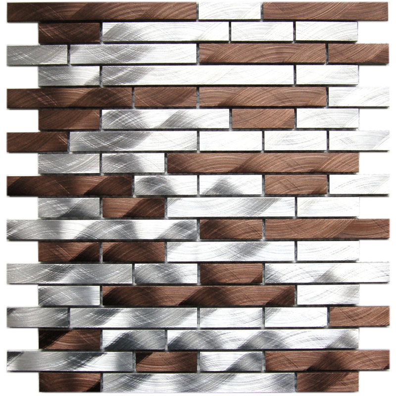 Eden Mosaic Tile Aluminum Wayfair Eden Mosaic Tile Aluminum