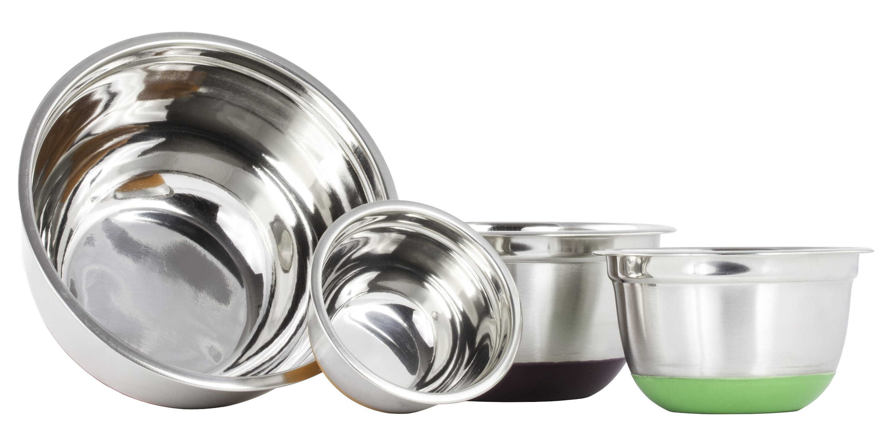 Imperial Home 4 Piece Stainless Steel Mixing Bowl Set & Reviews ... Imperial Home 4 Piece Stainless Steel Mixing Bowl Set & Reviews ...