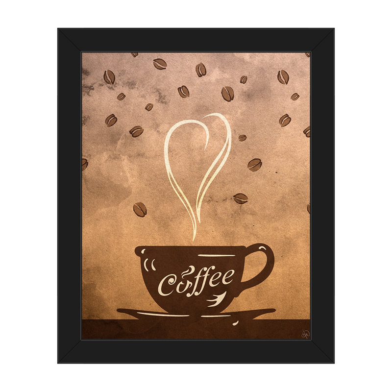 Click Wall Art Cup Of Coffee Framed Painting Print On Canvas Wayfair