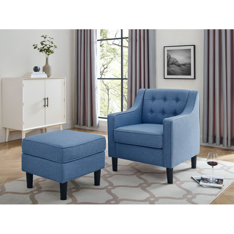 accent chair with ottoman