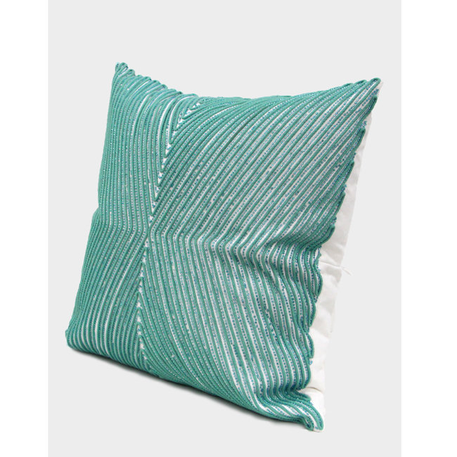 beaded throw pillow