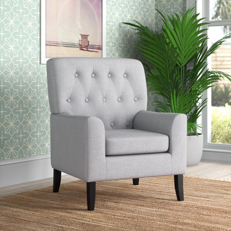 grey armchair wayfair