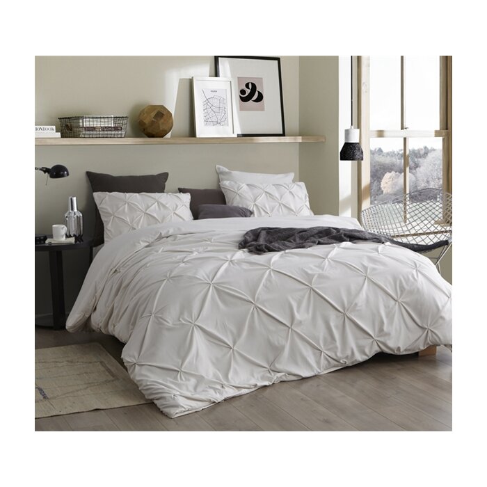 House Of Hampton Krouse Pintuck Duvet Cover Set Wayfair Ca