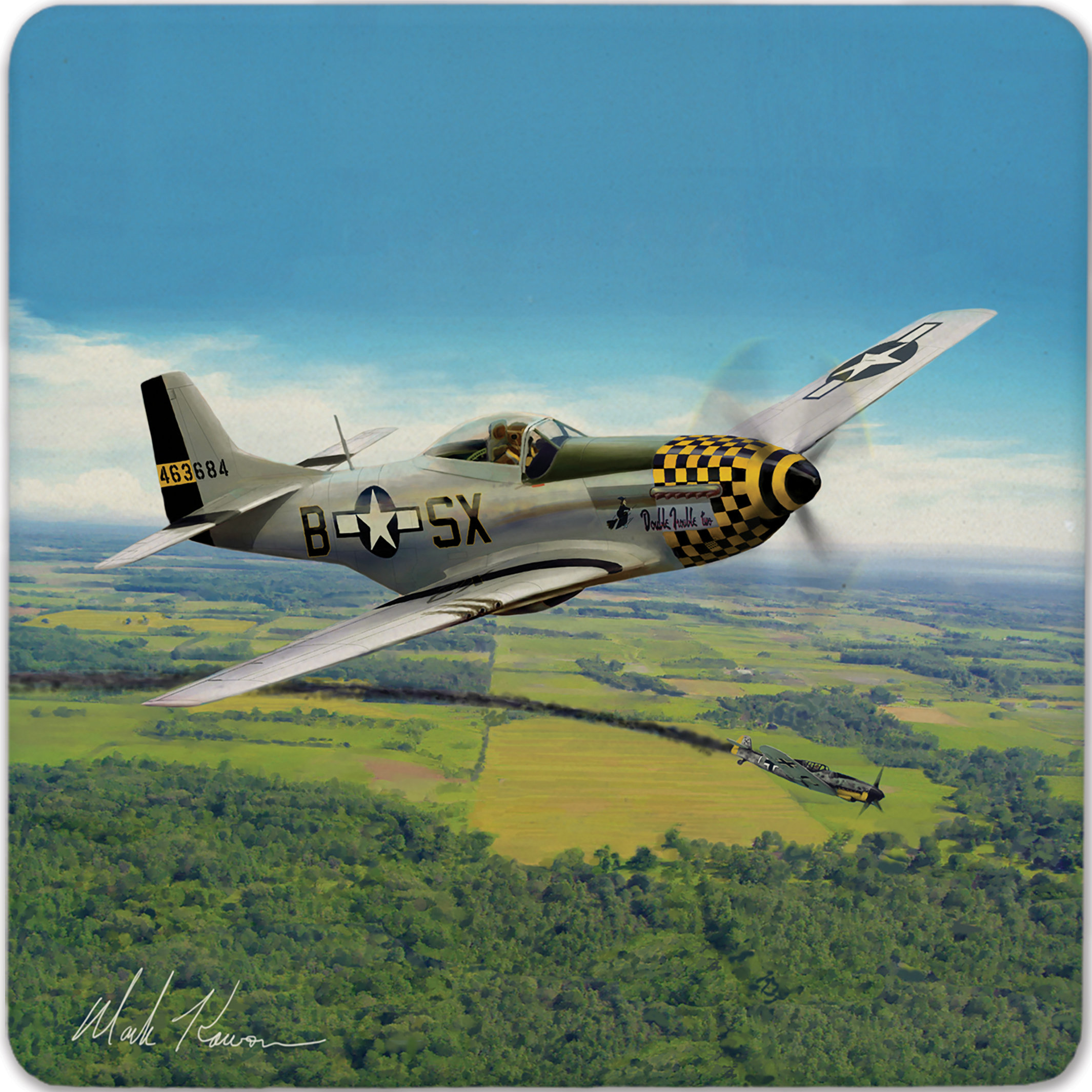 Winston Porter P 51 Mustang Square Trivet Wayfair Ca