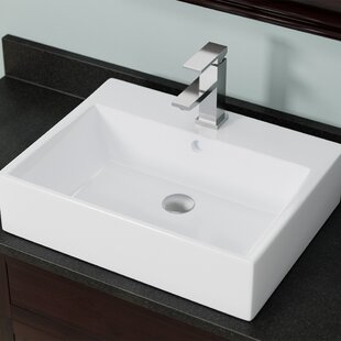 19" White Bathroom Vanity Cabinet Set Glass Vessel Sink Faucet W/ Wood Top Combo 