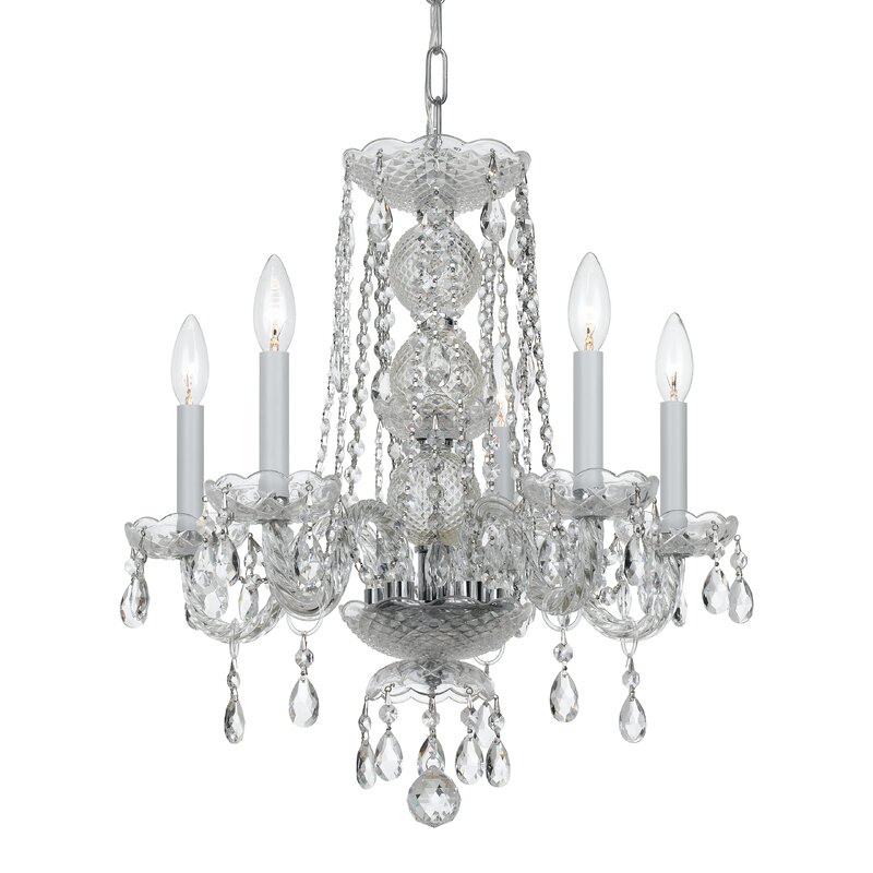 Catchings 5-Light Crystal Chandelier