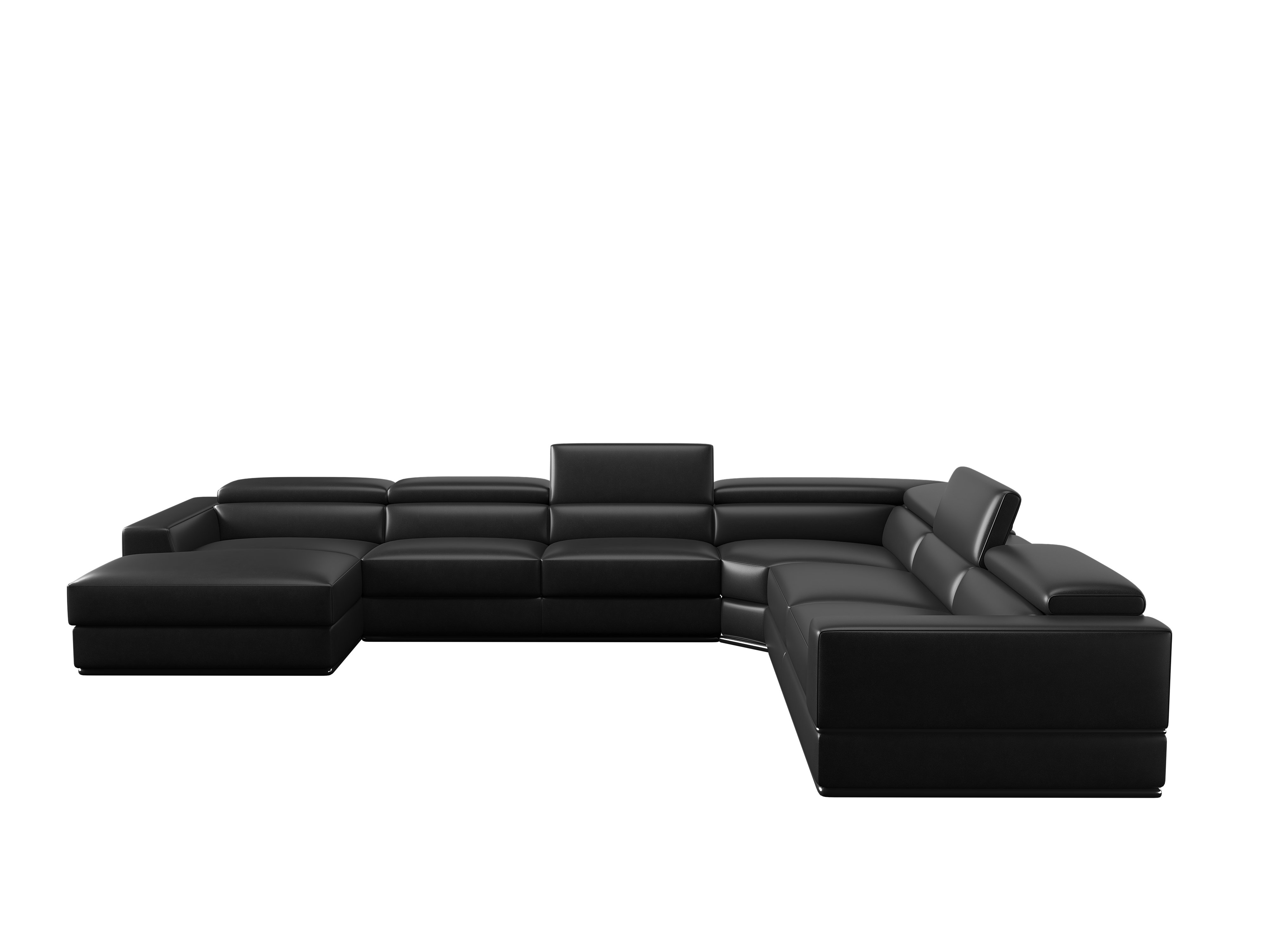 VIG Furniture Leather Chaise Sectional Wayfair