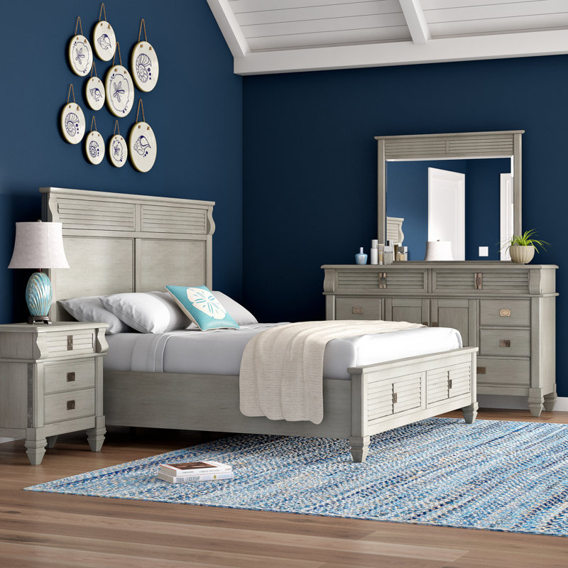Beachcrest Home Vasilikos Solid Wood Construction Platform 4 Piece Vasilikos Solid Wood Construction Platform 4 Piece Bedroom Set Save The Look