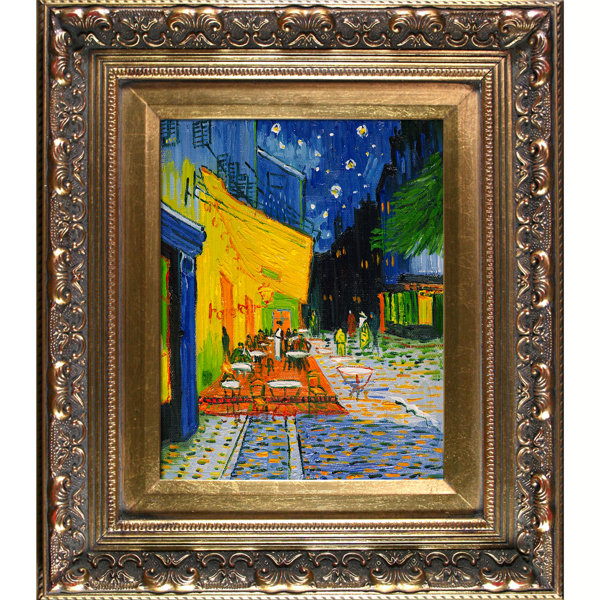 Winston Porter Cafe Terrace At Night By Vincent Van Gogh Framed Painting Wayfair