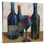 Gallery Wrapped Canvas Wine Champagne Wall Art You Ll Love In 2021 Wayfair