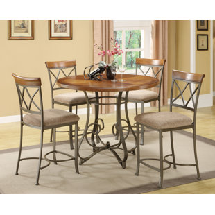 Go to store & view more images Cobbs 5 Piece Counter Height Dining Set by Winston Porter