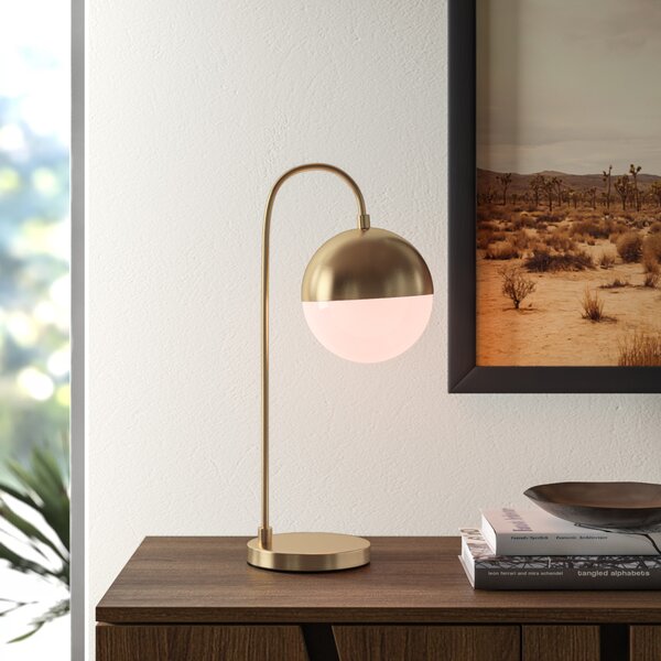 rose gold task lamp