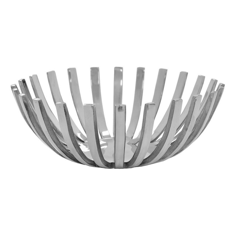 Orren Ellis Merha Metal Decorative Bowl In Silver Wayfair