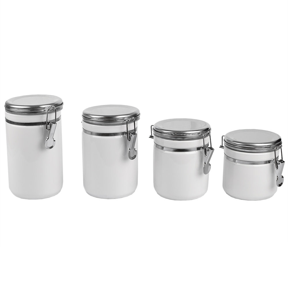 Charlton Home® 4 Piece Kitchen Canister Set & Reviews Wayfair