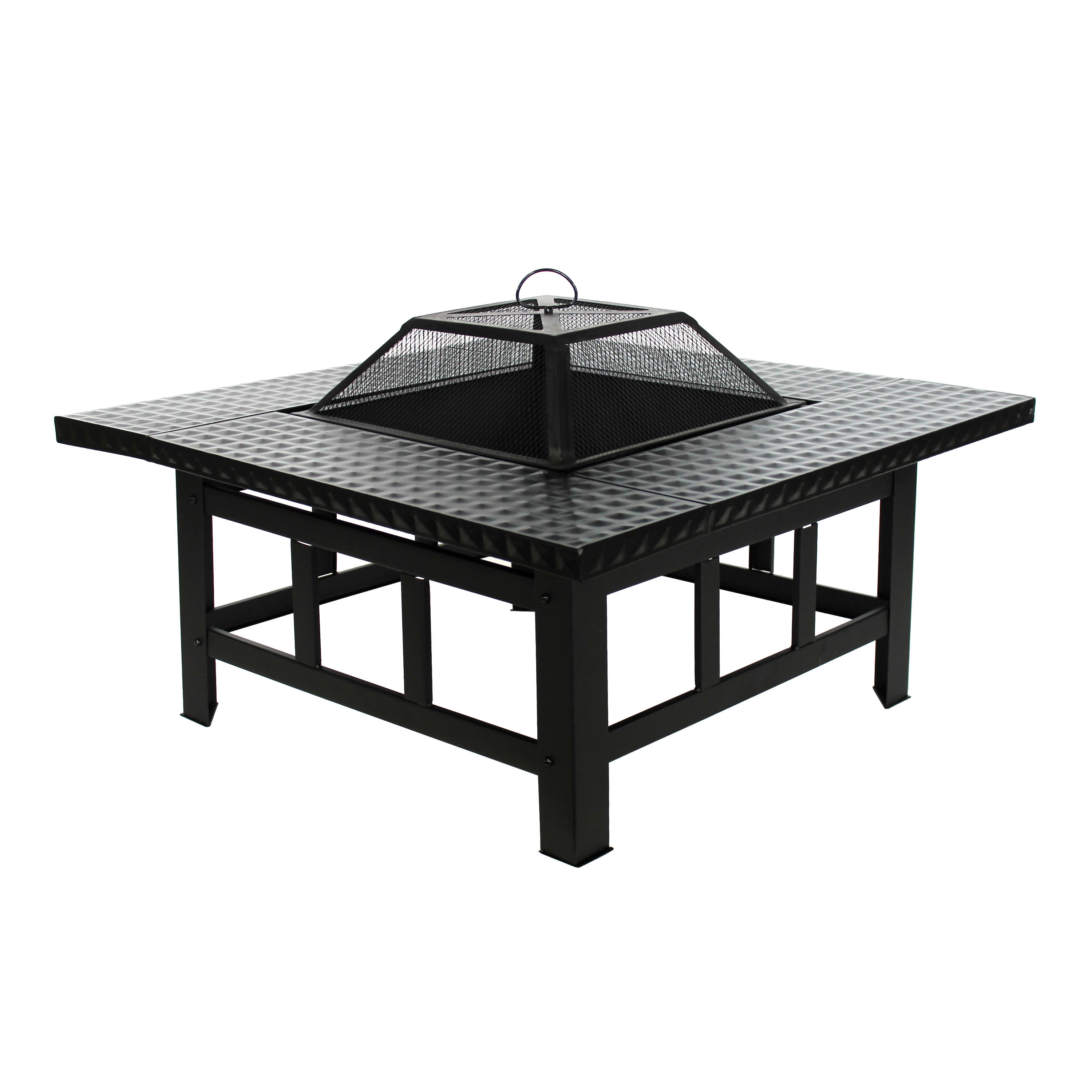 Aleko Steel Charcoal Fire Pit Table Wayfair