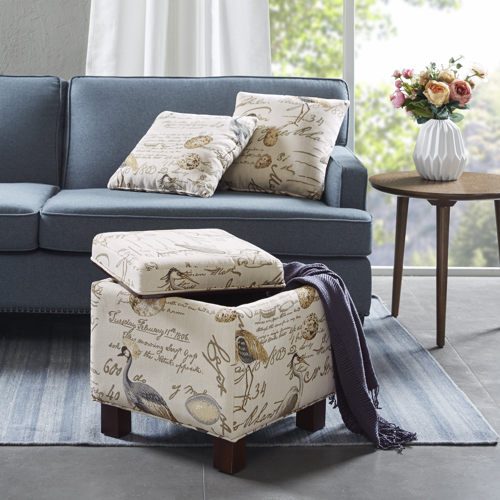 Ottomans Birch Lane Little River Storage Ottoman