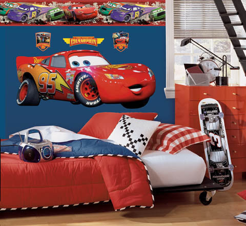 Wallhogs Disney Cars Lightning Mcqueen Room Makeover Wall Decal