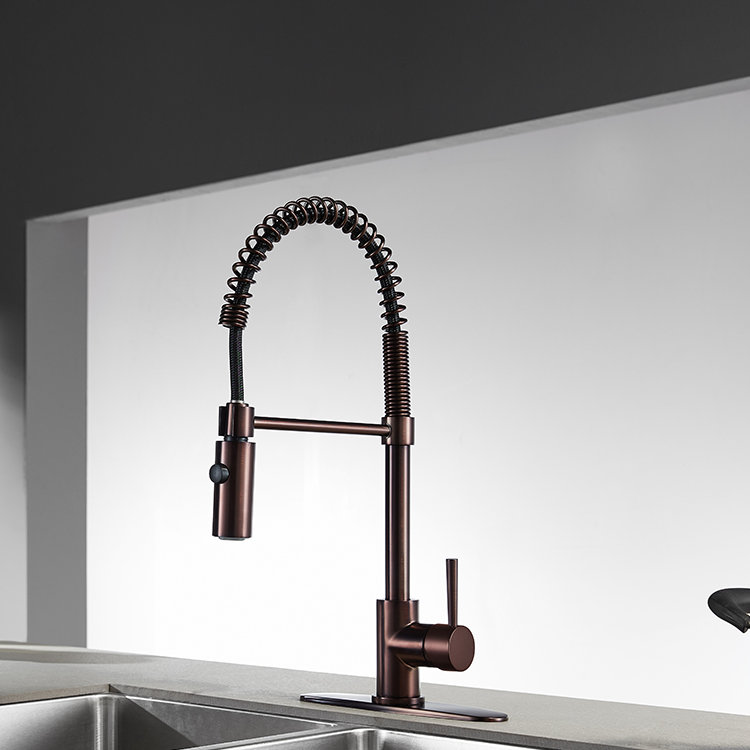 Kingston Brass Concord Pull Down Single Handle Kitchen Faucet