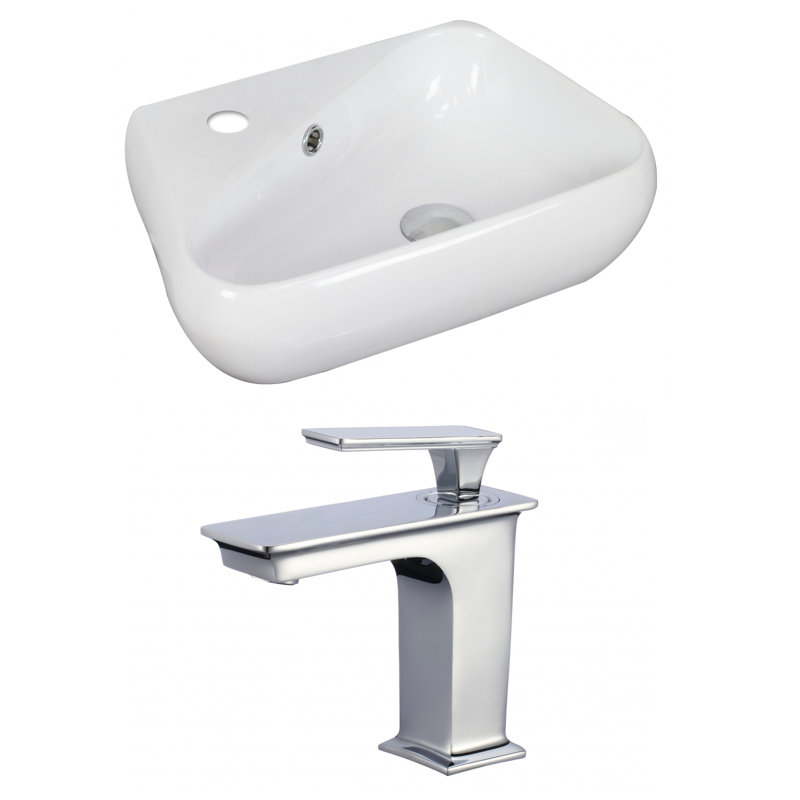 Avanities Above Counter Ceramic Specialty Vessel Bathroom Sink With Faucet And Overflow Wayfair
