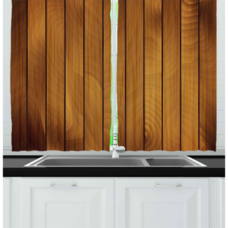 East Urban Home Kitchen Curtains Kitchen Curtain Wayfair