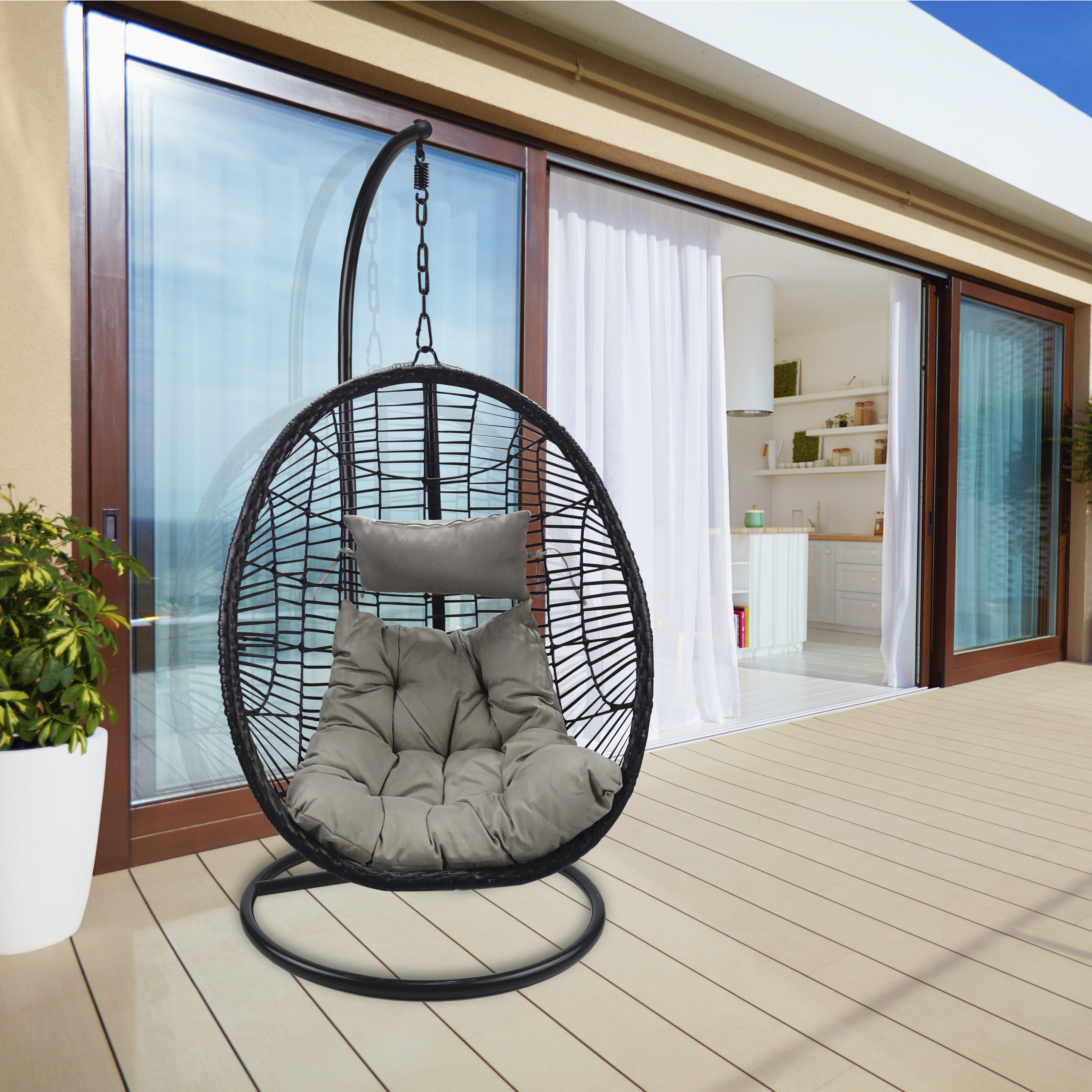 rope rocking chair outdoor