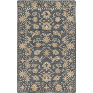 Topaz Hand-Tufted Black Area Rug