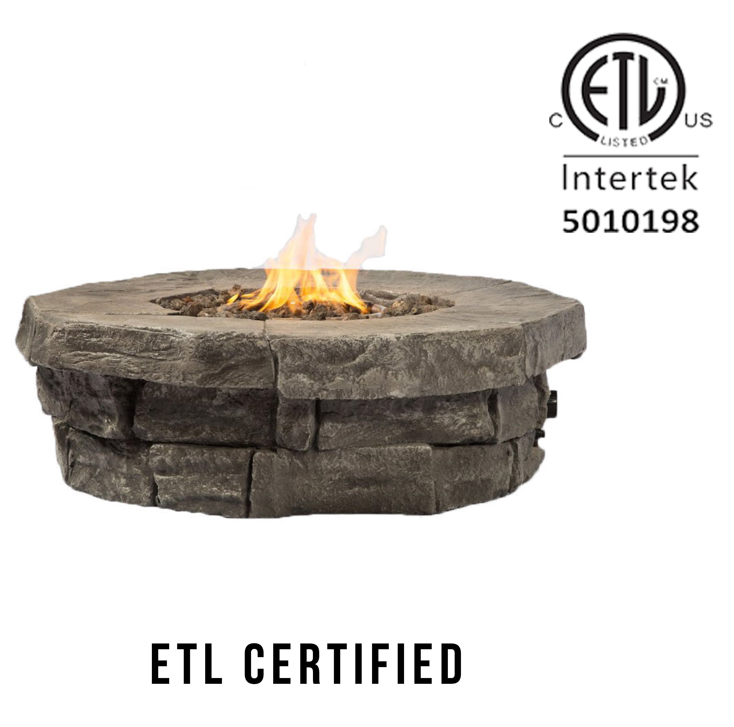 Sol 72 Outdoor Tavon Concrete Propane Natural Gas Fire Pit Table