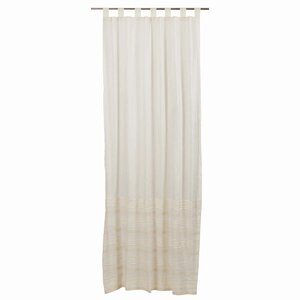 Willandra Solid Sheer Tab top Single Curtain Panel