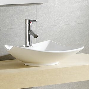 Modern Ceramic Specialty Vessel Bathroom Sink