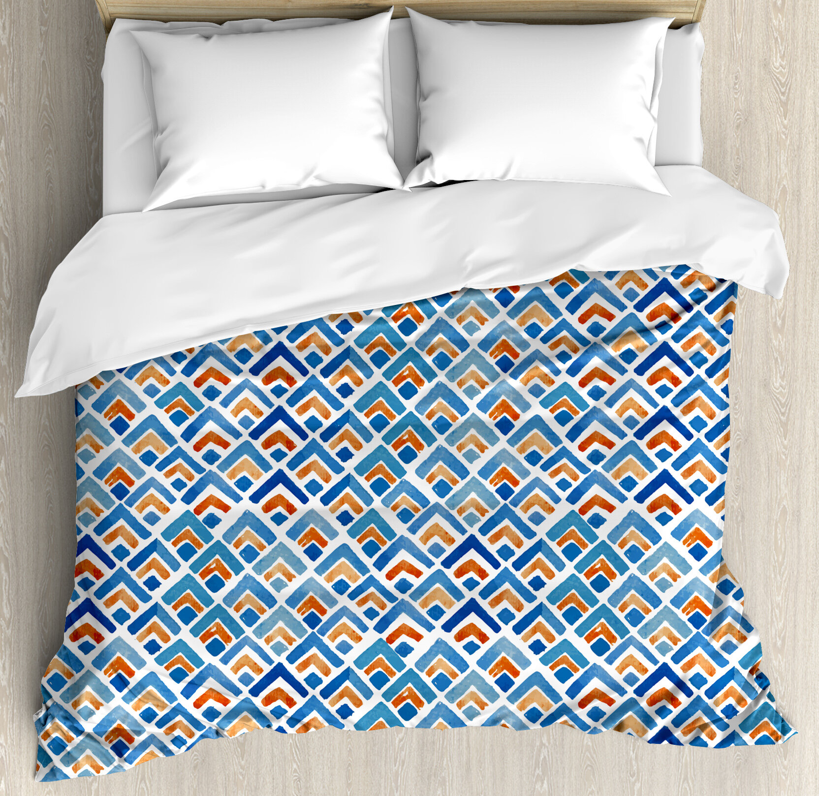 East Urban Home Japanese Geometric Chevron Repeating Pattern In