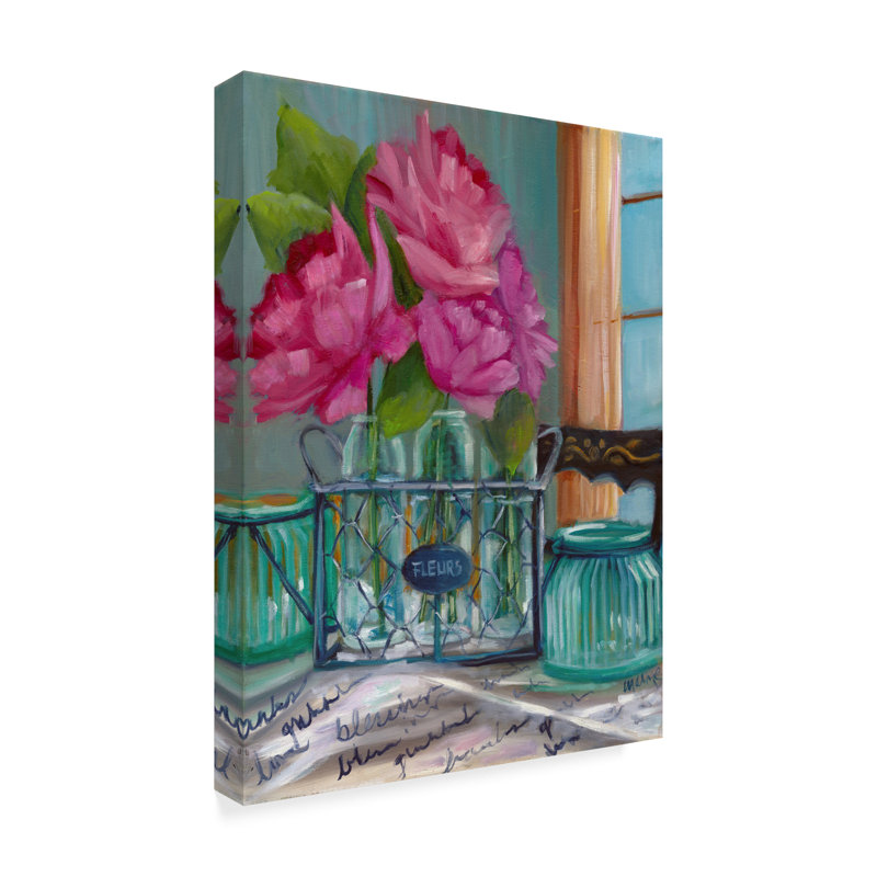 Trademark Art Betsys Stand Oil Painting Print On Wrapped Canvas
