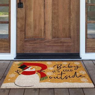 Custom Christmas Frosty The Snowman Doormat Floor Mats Rugs Outdoors//Indoor Doormat Size 30x18 inches
