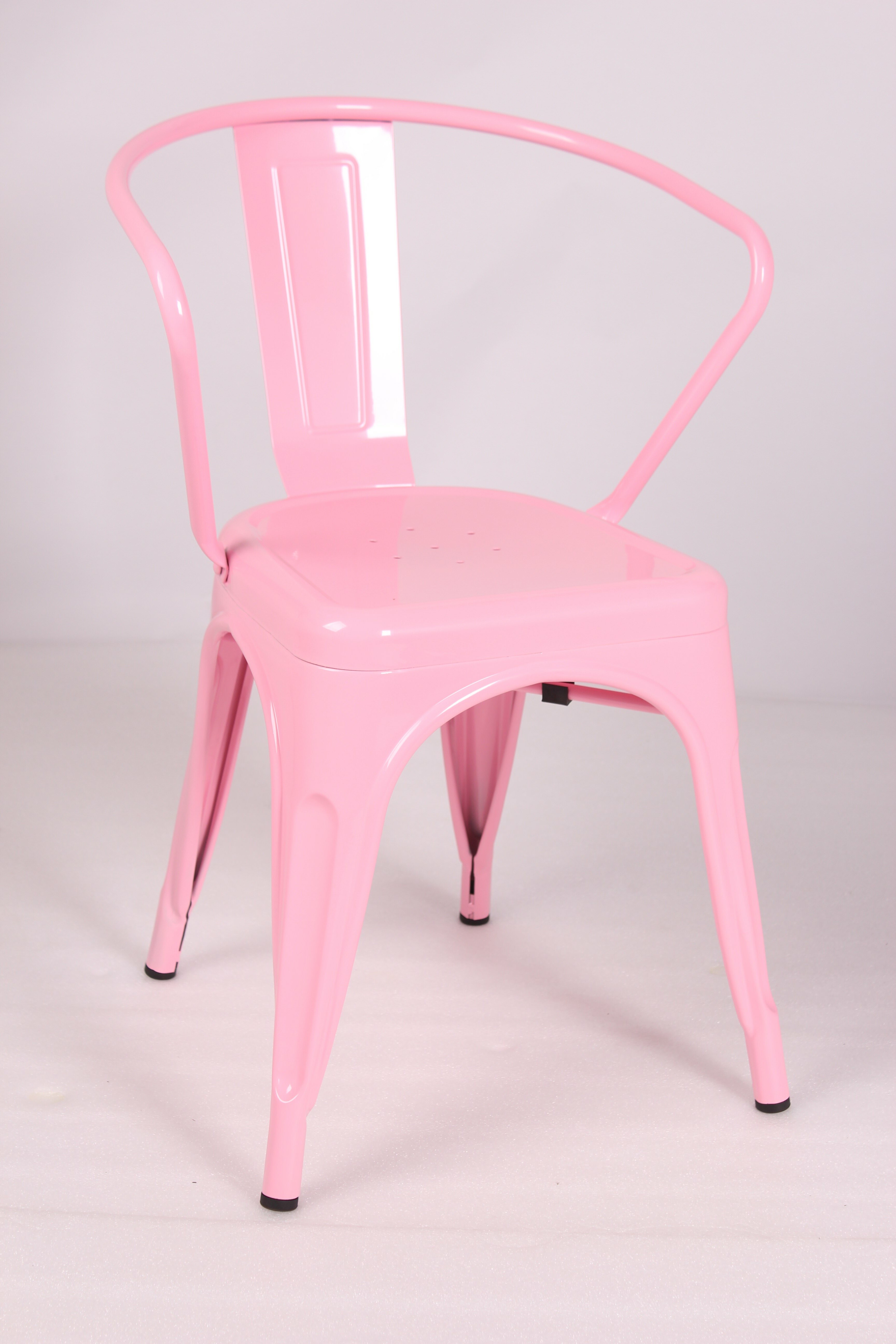 metal pink chair