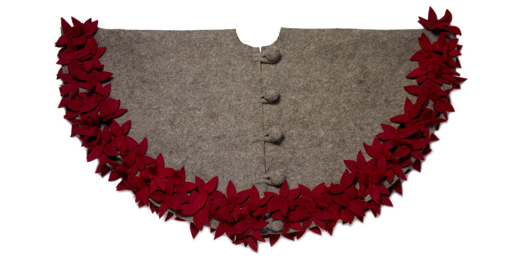 Arcadia Home Overlapping Flowers Christmas Tree Skirt Wayfair