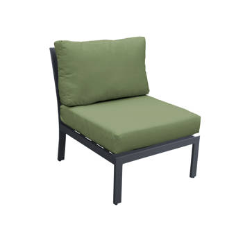 Elle Decor Mirabelle Armless Patio Chair With Cushion Wayfair
