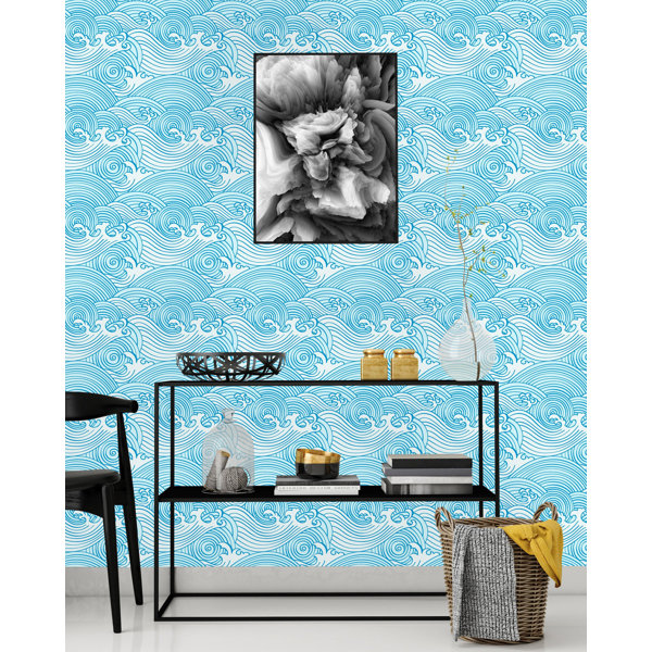 ebern designs melway cute waves 120 l x 25 w peel and stick wallpaper panel wayfair wayfair