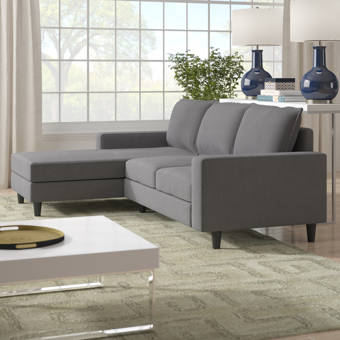 Andover Mills Russ 103 5 Wide Faux Leather Sofa Chaise With Ottoman Reviews Wayfair