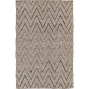 Rachelle Hand-Woven Medium Gray/Charcoal Area Rug