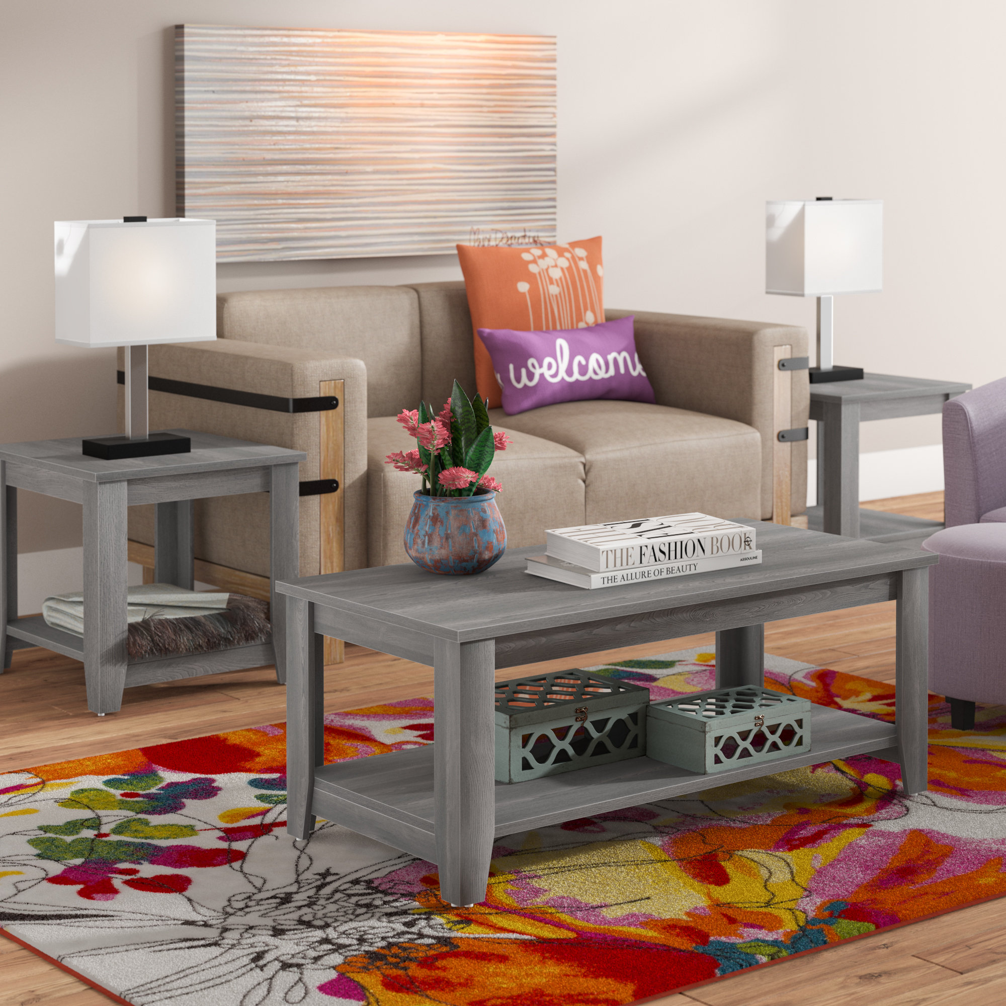 Zipcode Design Bulma Coffee Table Set Reviews Wayfair