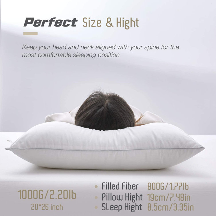 sleeping with 2 pillows