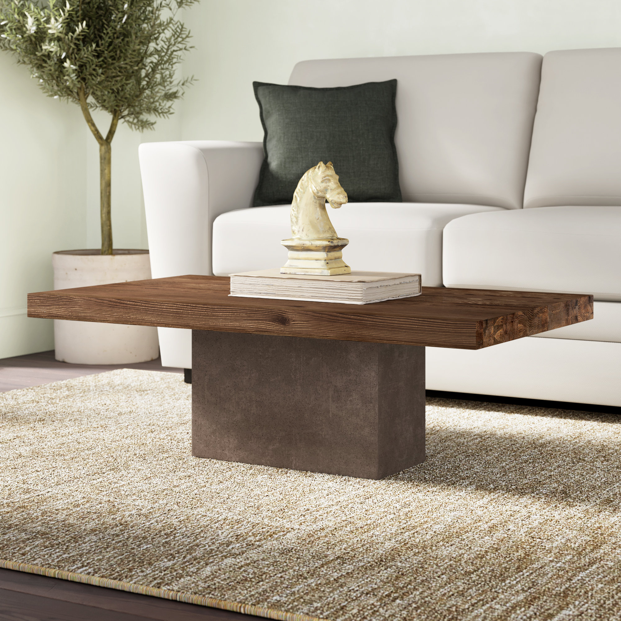 Greyleigh Amberly Pedestal Coffee Table Wayfair.ca - Greyleigh Amberly Pedestal Coffee Table Wayfair.ca