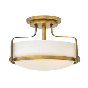 Heliotrope 1-Light Semi Flush Mount