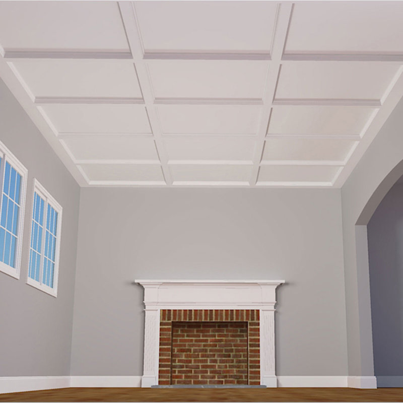 Ekena Millwork Inner Tee 14 H X 20 W X 2 D L Coffered Ceiling Wayfair