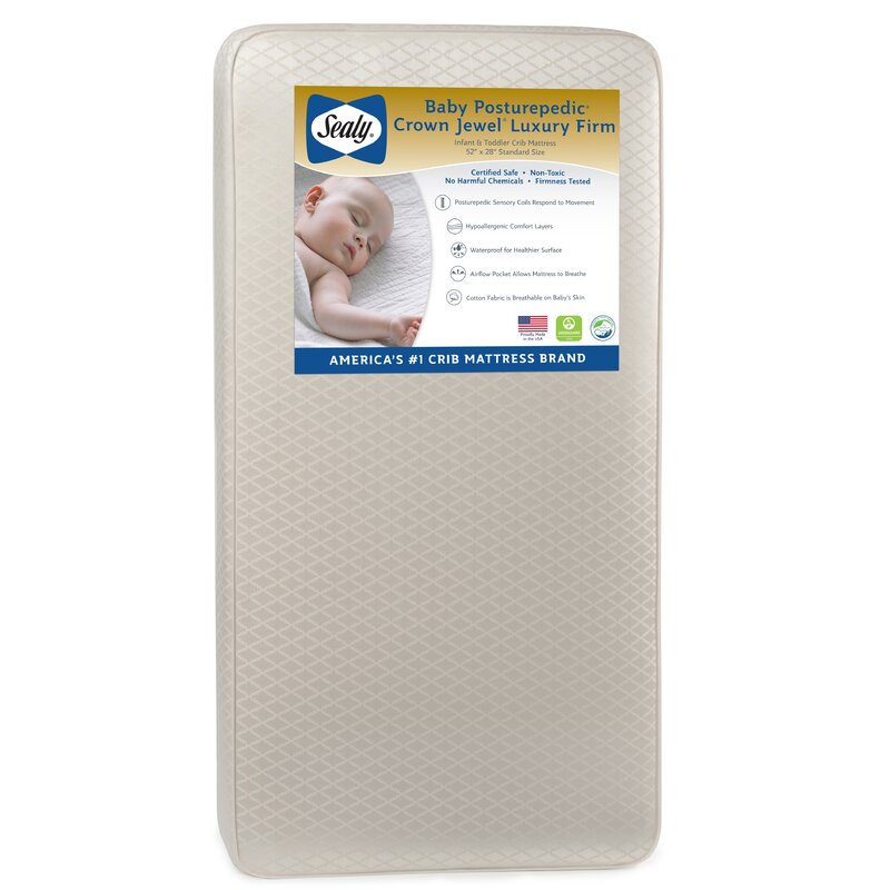 sealy waterproof crib mattress