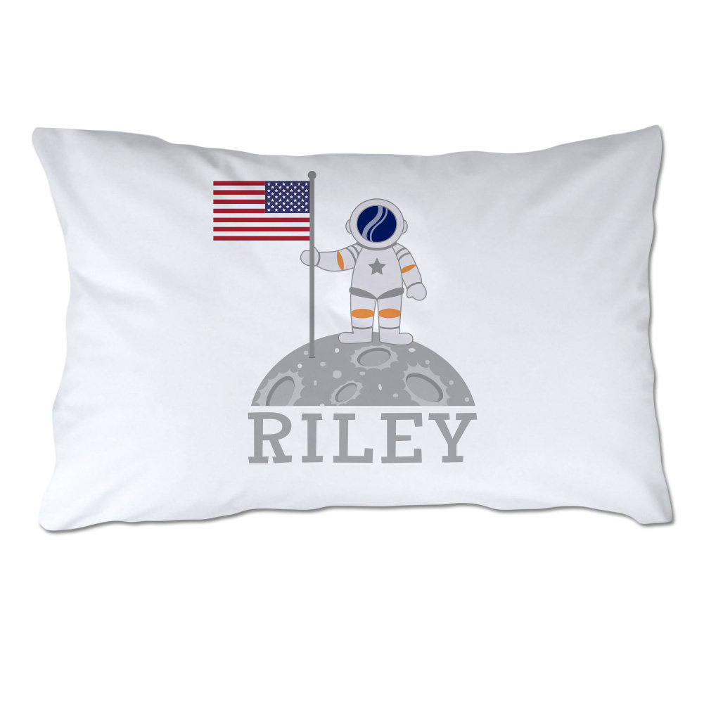 4 Wooden Shoes Personalized Astronaut Pillow Case Wayfair