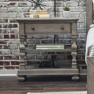 Devers 1 Drawer Nightstand by Greyleigh