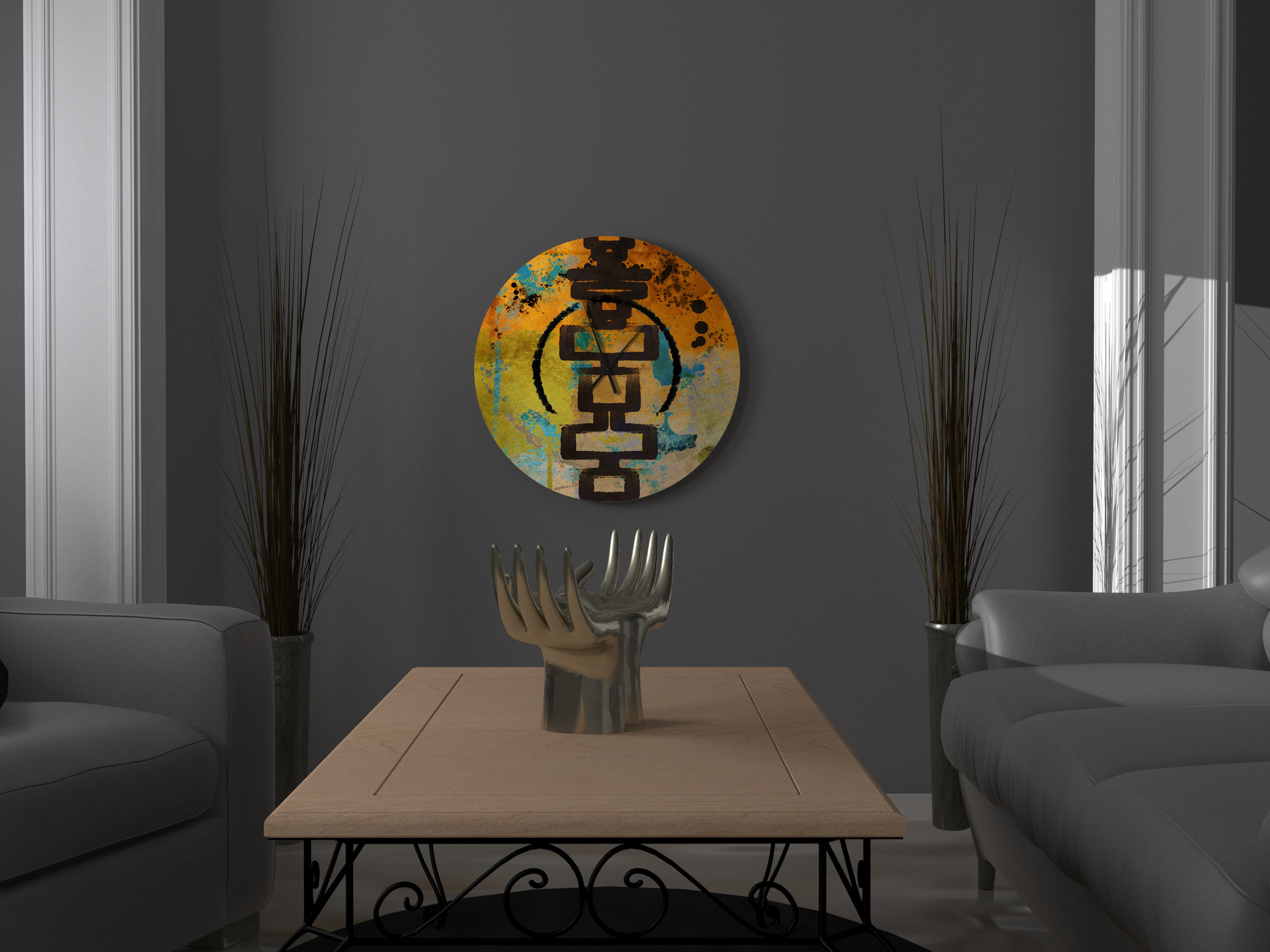 East Urban Home Braiden Wall Clock Wayfair