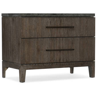 Hooker Furniture Miramar Aventura San Marcos Stone Top 2 Drawer Nightstand Reviews Perigold
